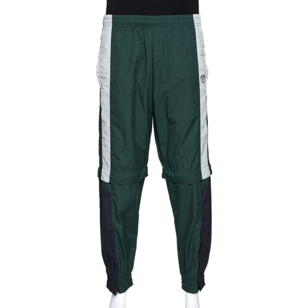 Vetements Green & Black Convertible Zip Off Track Pants Xs